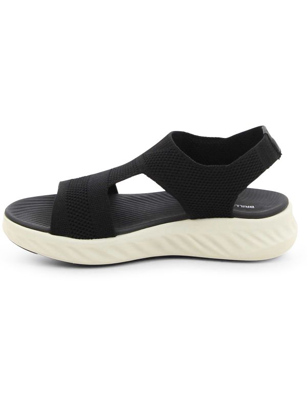 סנדלי נוחות מחוררים עם עקב רוקי לנשים