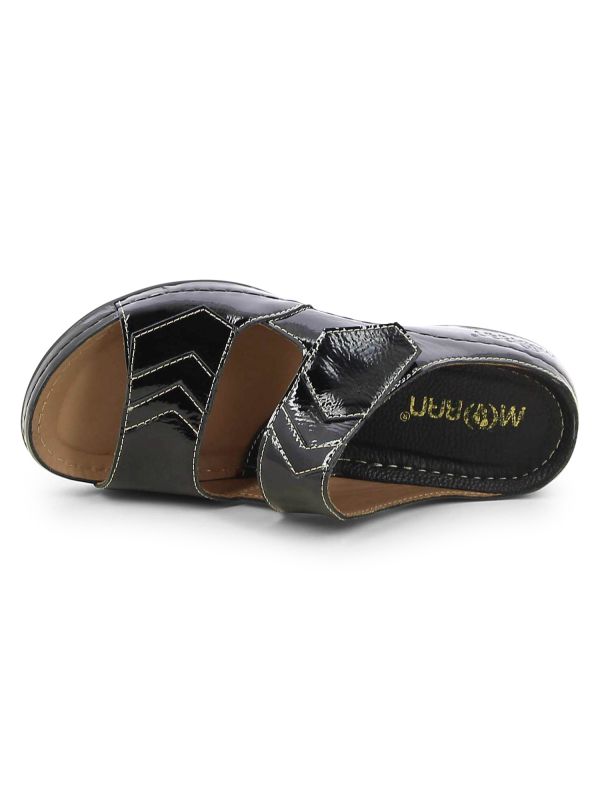 כפכפי רצועות וולקרו מבריקים לנשים