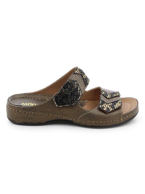 כפכפי רצועות וולקרו מבריקים לנשים