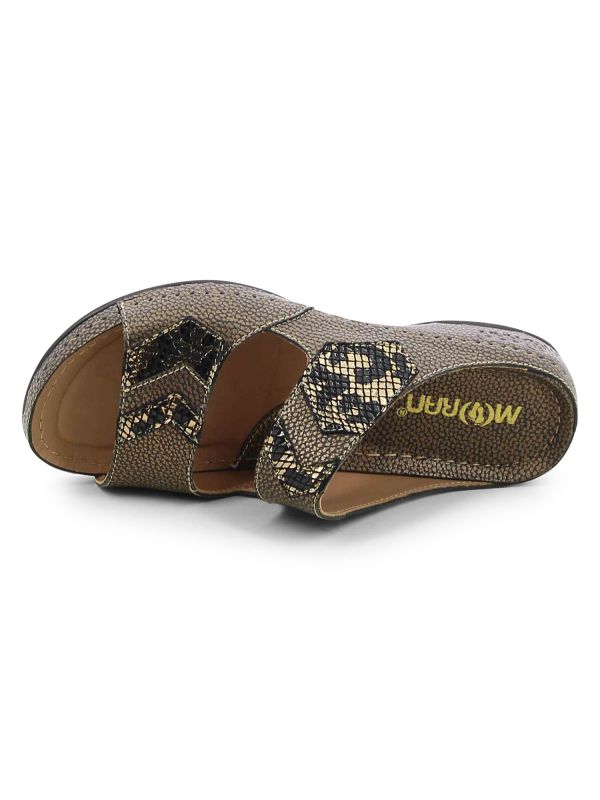 כפכפי רצועות וולקרו מבריקים לנשים