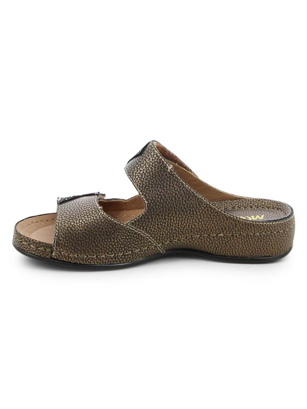 כפכפי רצועות וולקרו מבריקים לנשים