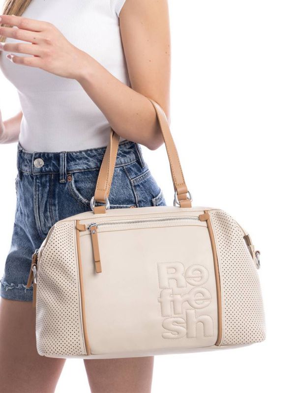 תיק נשיאה עם כיתוב תלת ממדי לנשים