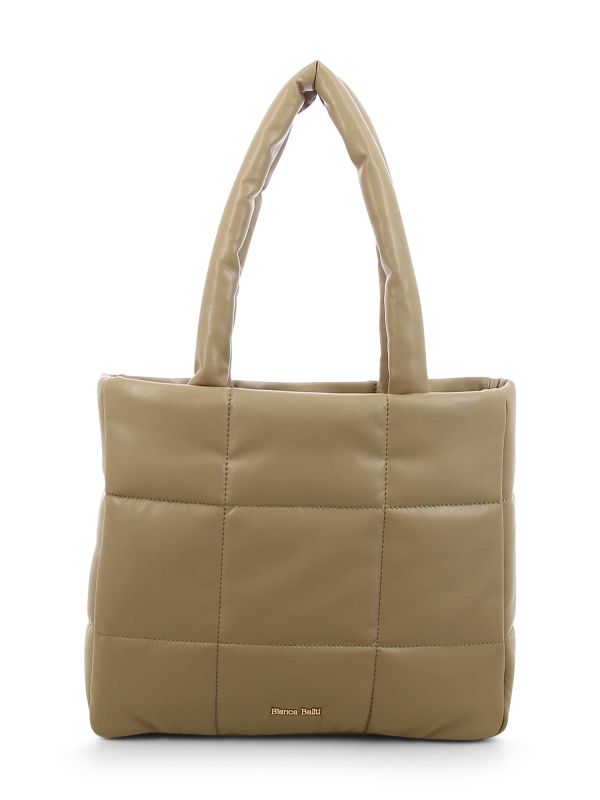 תיק כתף בטקסטורת ריבועים