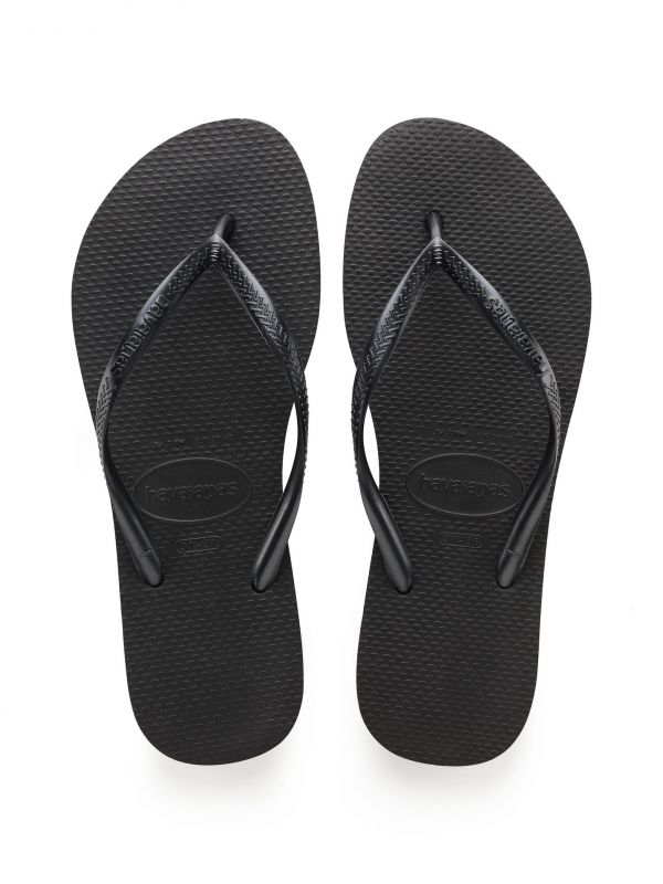נעלי אצבע HAVAIANS סלים שחור לילדות