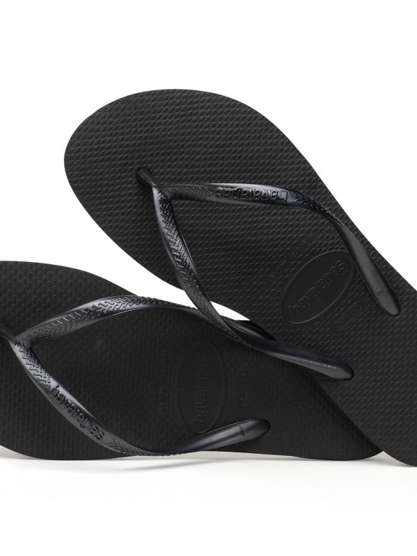 נעלי אצבע HAVAIANS סלים שחור לילדות
