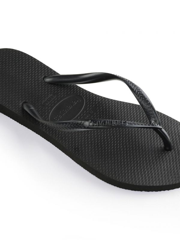נעלי אצבע HAVAIANS סלים שחור לילדות