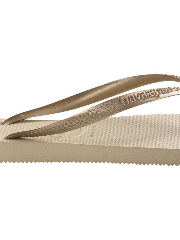 נעלי אצבע HAVAIANS סלים זהב לנשים