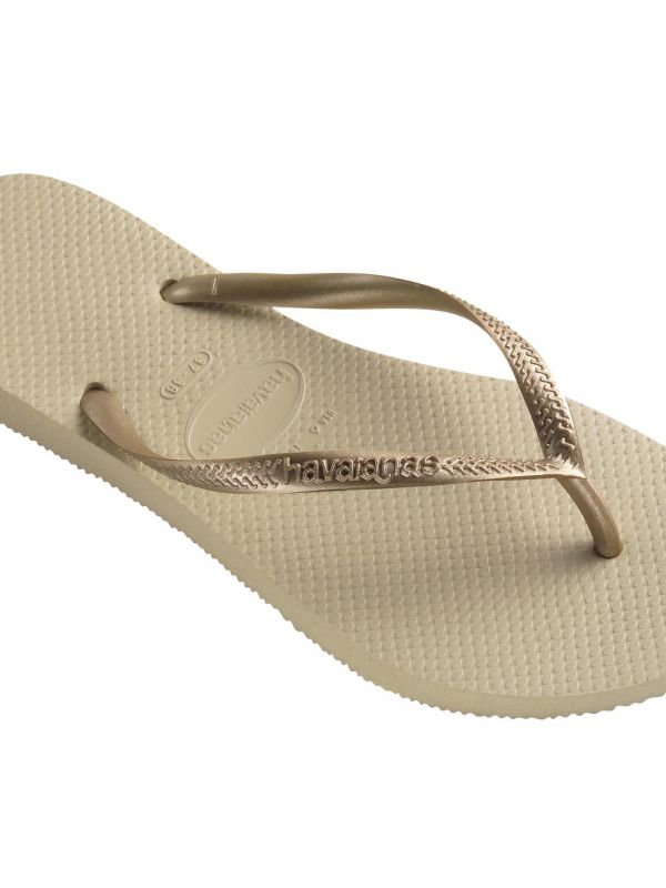 נעלי אצבע HAVAIANS סלים זהב לנשים