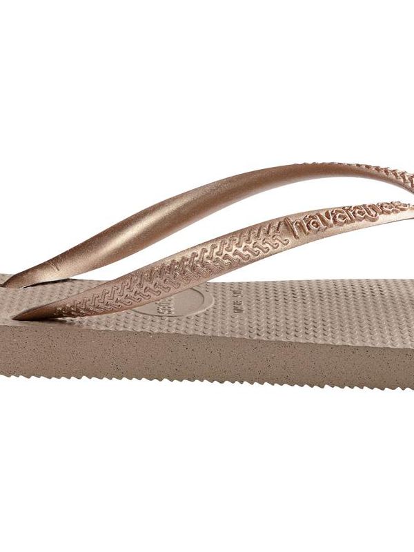 נעלי אצבע HAVAIANS סלים ברונזה לנשים