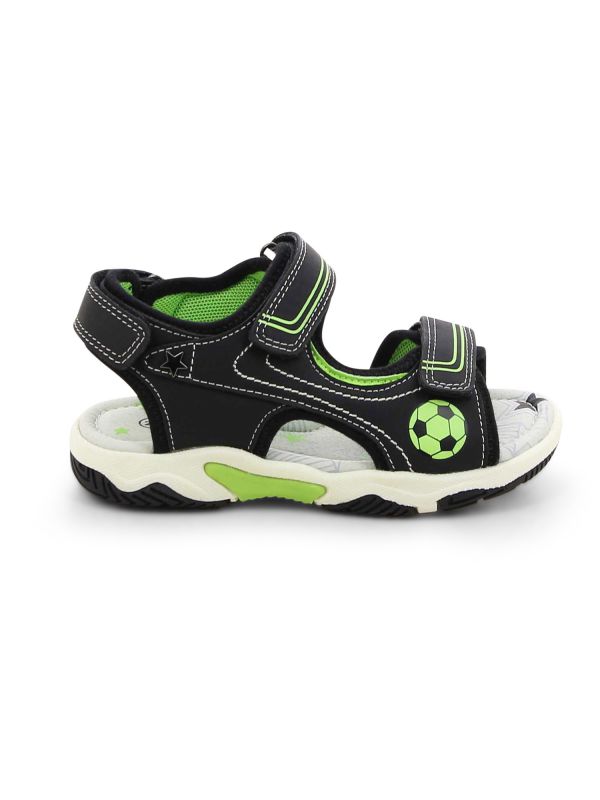 סנדלי ילדים דוגמת כדורגל