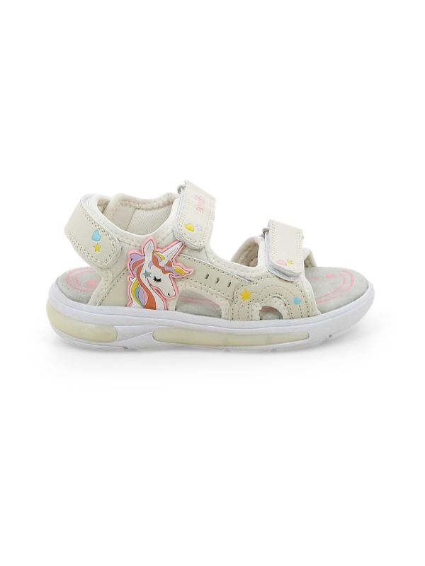 סנדלי יוניקורן רצועות וולקרו לילדות