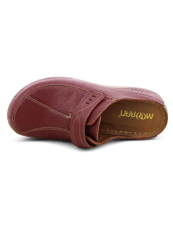 כפכפי נוחות מעור עם תיפורים לנשים