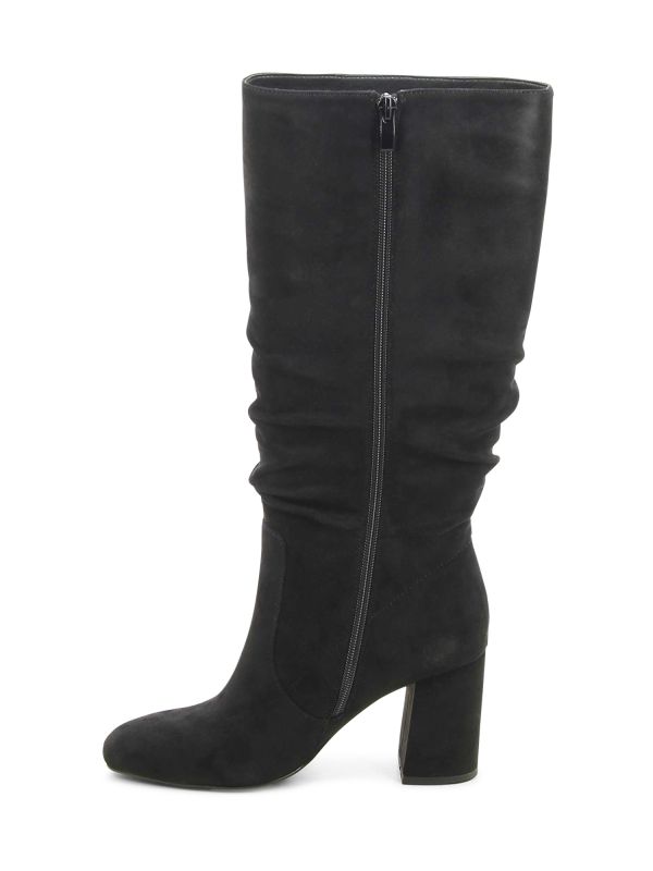 מגפי עקב גבוהים בדוגמת כיווצים לנשים