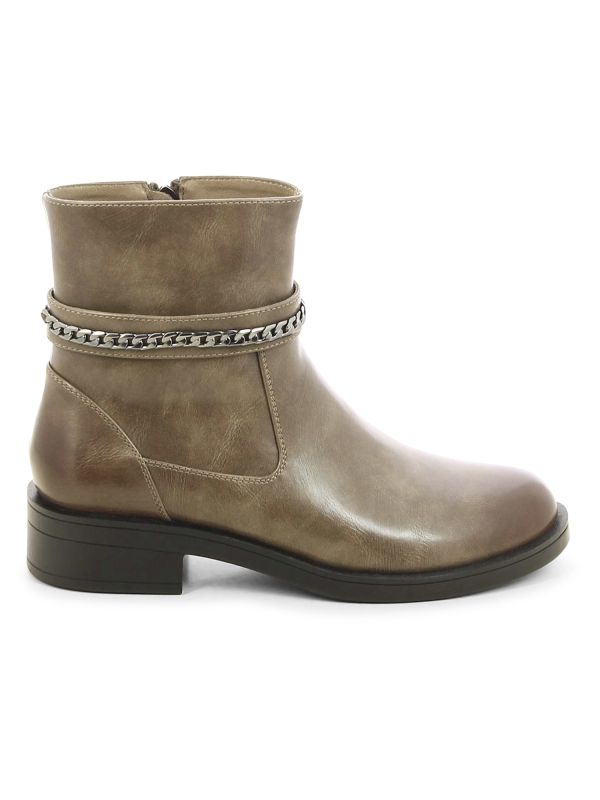 מגפוני עקב עם שרשרת לנשים