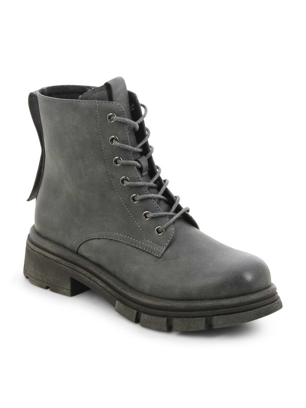 נעליים צבאיות עם סוליית טרקטור לנשים