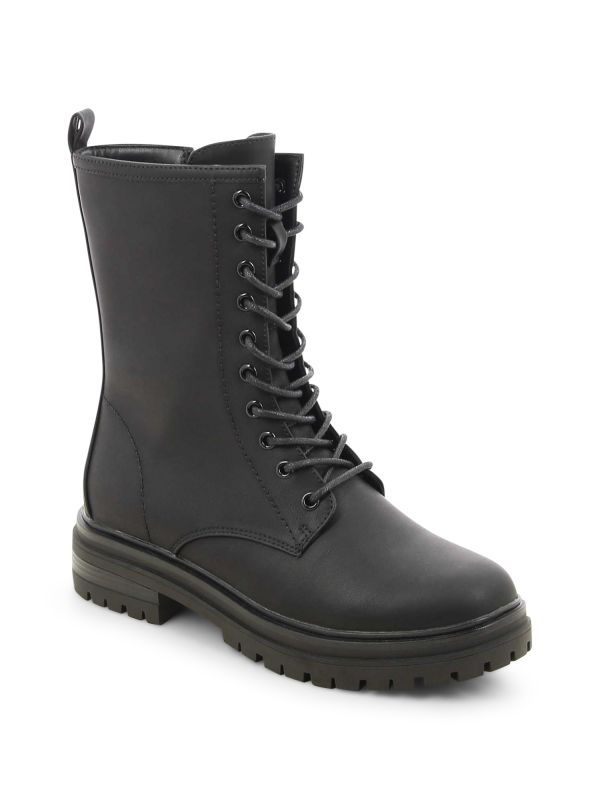 נעליים צבאיות עם סוליית טרקטור לנשים