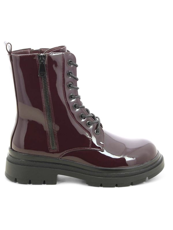 מגפוניים צבאיים בגימור מבריק לנשים