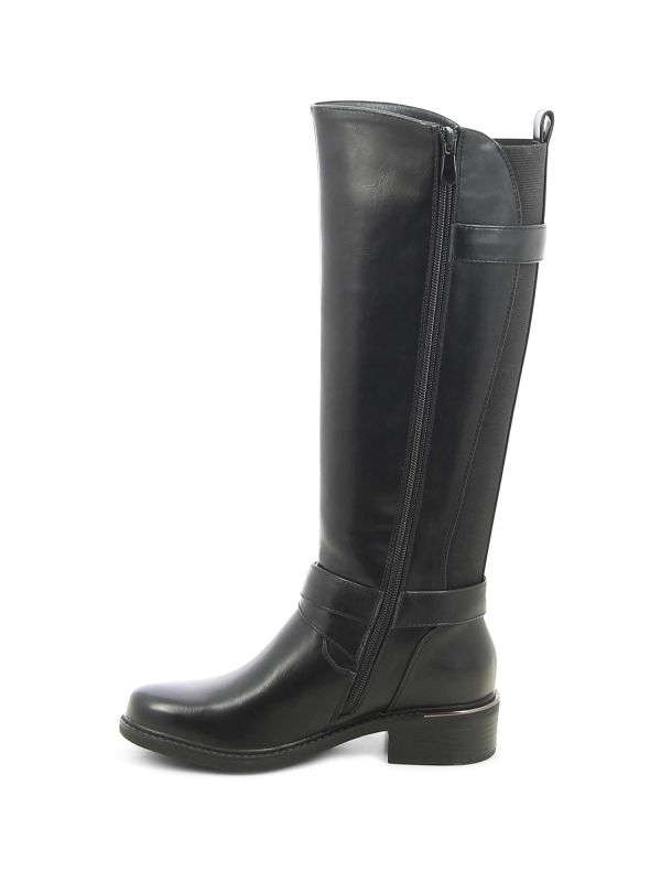 מגפי רכיבה גבוהים עם אבזם לנשים