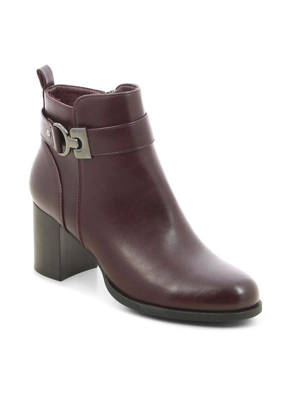 מגפוני עקב עם אבזם מטאלי לנשים