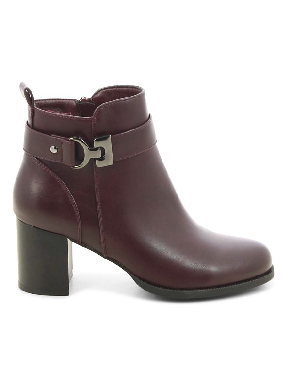 מגפוני עקב עם אבזם מטאלי לנשים