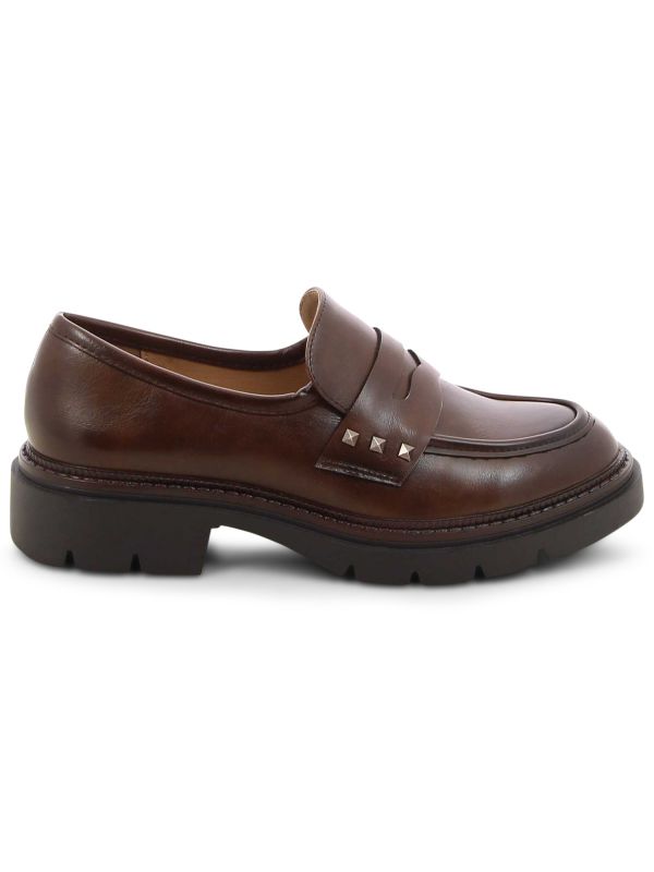 נעלי מוקסין עם עקב