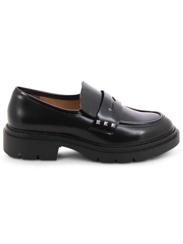 נעלי מוקסין עם עקב