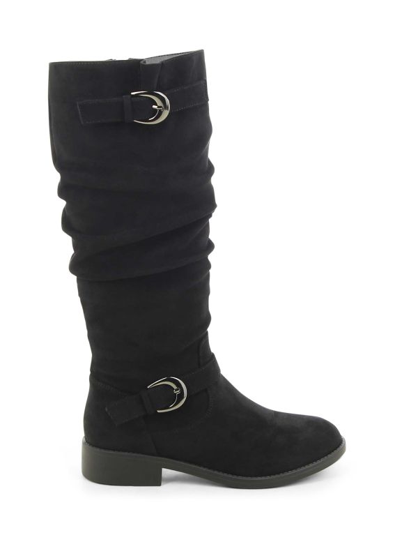 מגפי ברך במראה זמש לנשים