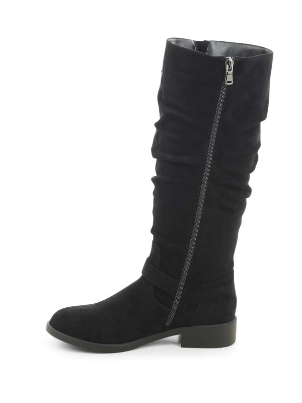 מגפי ברך במראה זמש לנשים