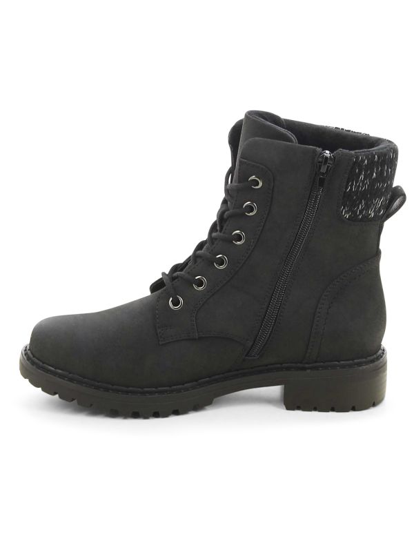 מגפונים צבאיים עם מכפלת צמר לנשים