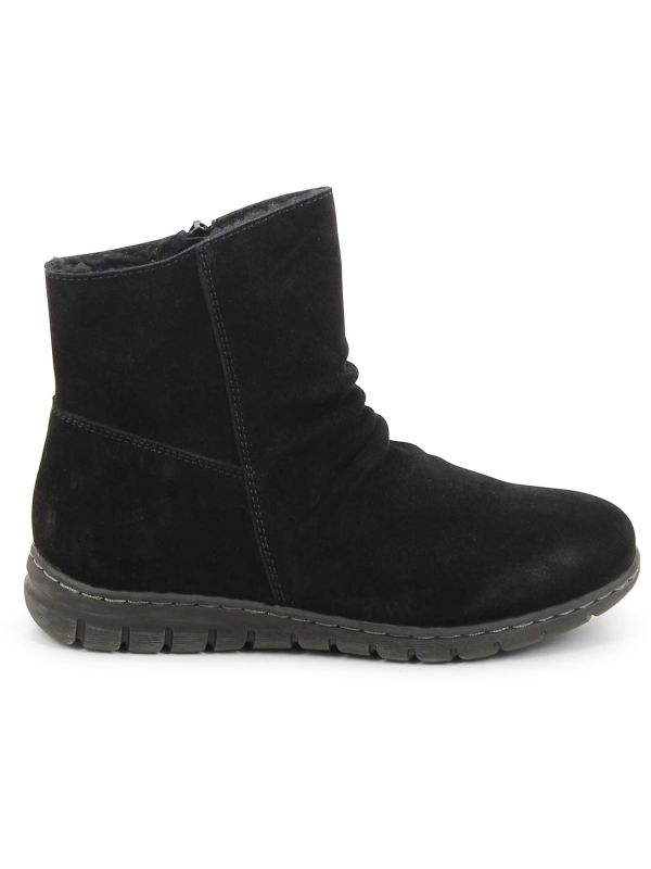 מגפי זמש שטוחים לנשים