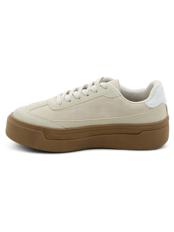 נעלי סניקרס פסים רטרו סוליית פלטפורמה לנשים