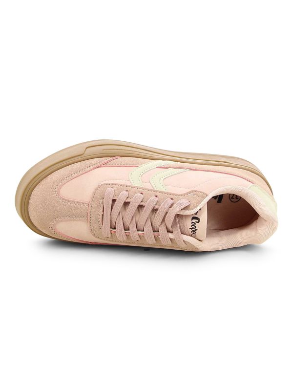 נעלי סניקרס פסים רטרו סוליית פלטפורמה לנשים