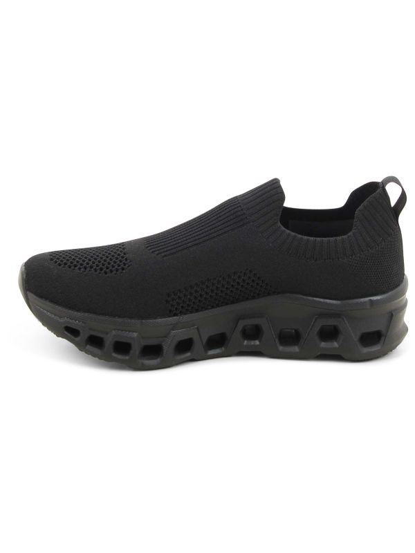 נעלי סליפאון סרוגות עם סוליה מוגבהת לנשים