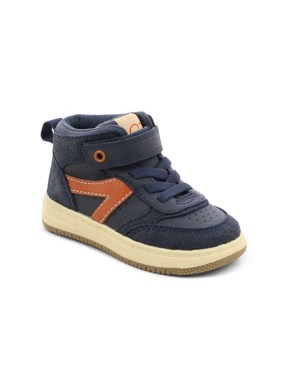 נעלי סניקרס גבוהות בשני גוונים לילדים