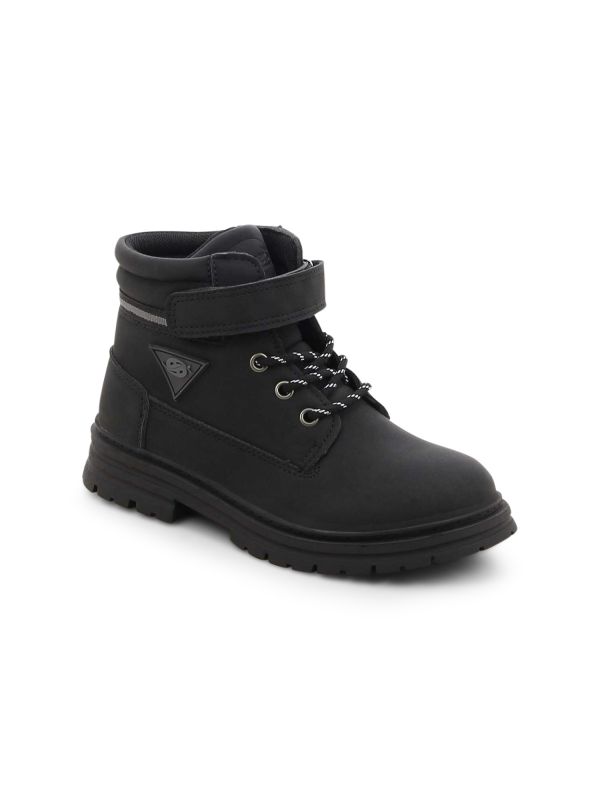 נעלי פעוטות בסגנון מגפי עבודה עם רצועת וולקרו