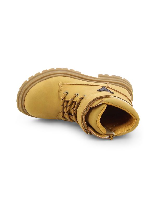 נעלי פעוטות בסגנון מגפי עבודה עם רצועת וולקרו