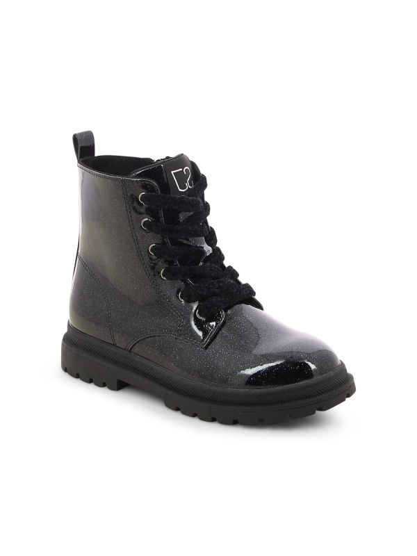 נעליים צבאיות מבריקות לילדות