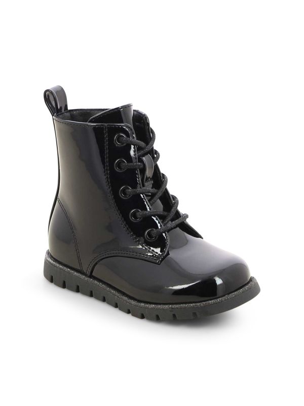 נעליים צבאיות מבריקות לפעוטות