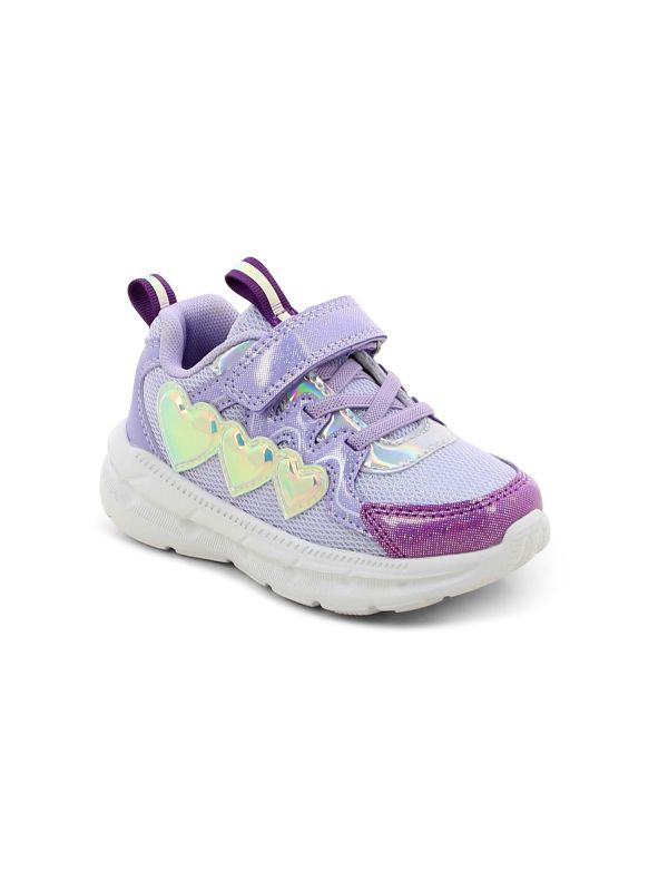 נעלי ספורט לבבות מבריקים עם סקוץ’ לילדות