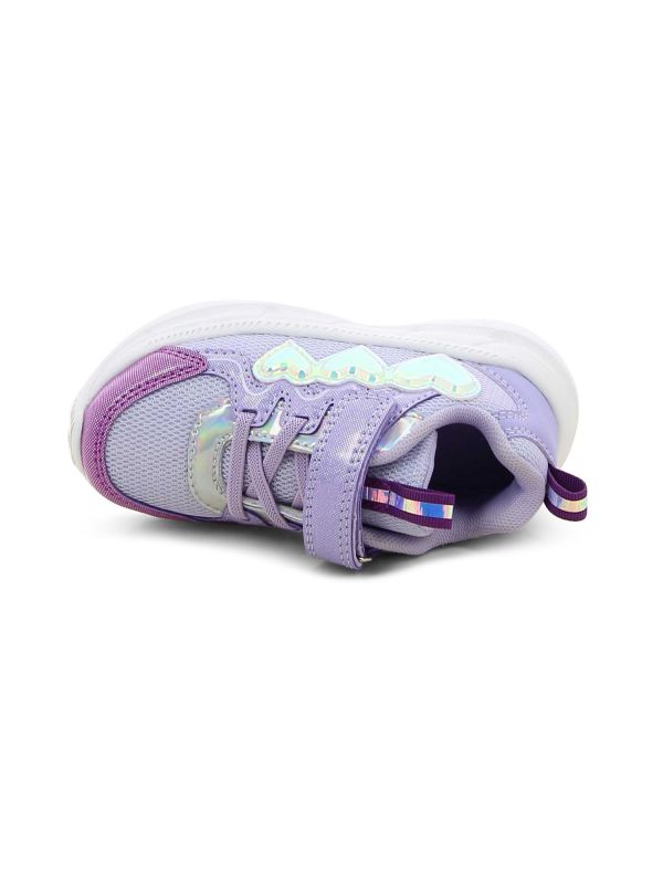 נעלי ספורט לבבות מבריקים עם סקוץ’ לילדות