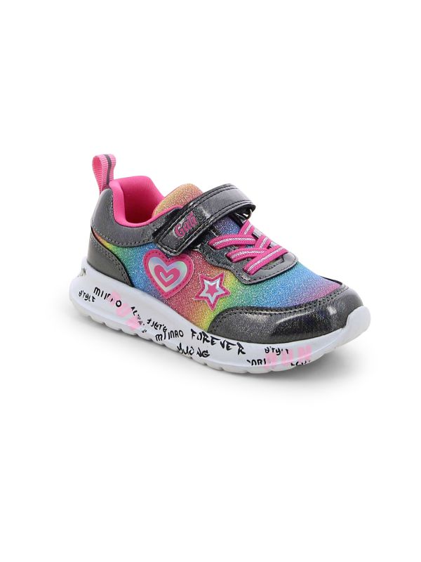 נעלי סניקרס צבעוניות עם סקוץ’ לילדות