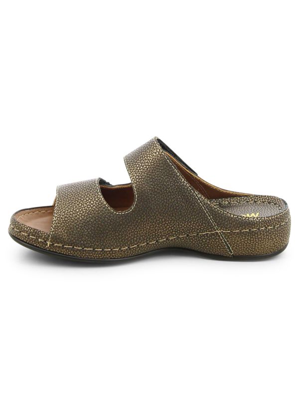 כפכפי נוחות פתוחים עם רצועות רחבות לנשים