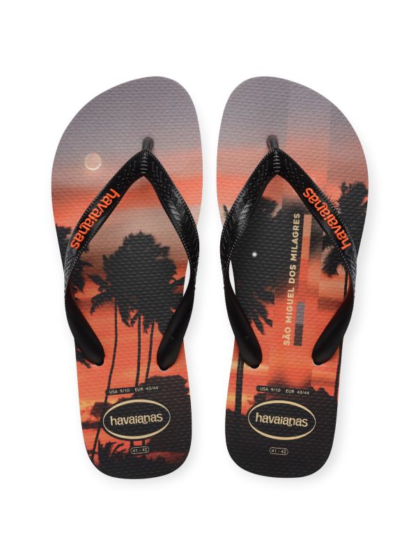 נעלי אצבע Havaianas עם הדפס כתמי צבע מופשטים לגברים