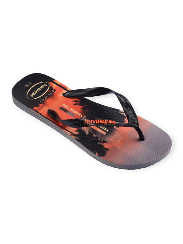 נעלי אצבע Havaianas עם הדפס כתמי צבע מופשטים לגברים