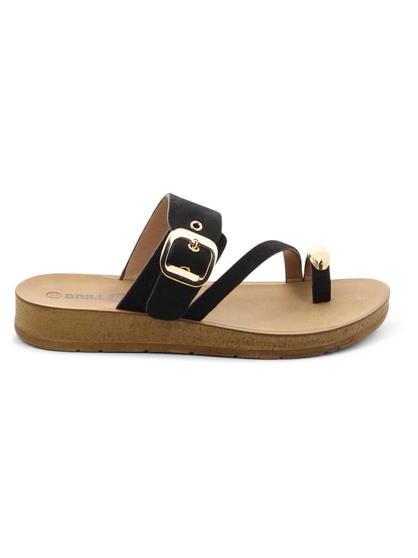 כפכפי אצבע אבזם מוזהב