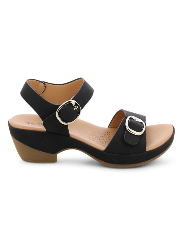 סנדלי עקב לנשים עם אבזם רצועה