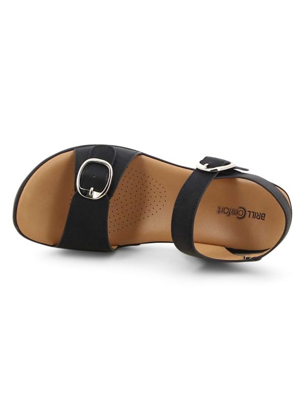 סנדלי עקב לנשים עם אבזם רצועה