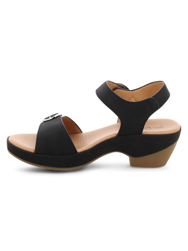 סנדלי עקב לנשים עם אבזם רצועה