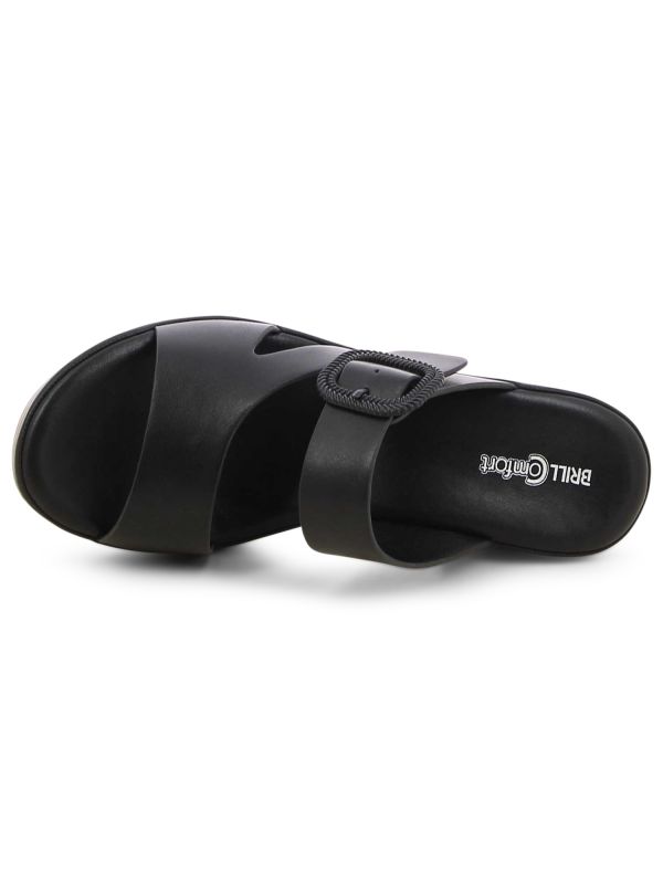 כפכפי עקב לנשים עם אבזמים מעוצבים