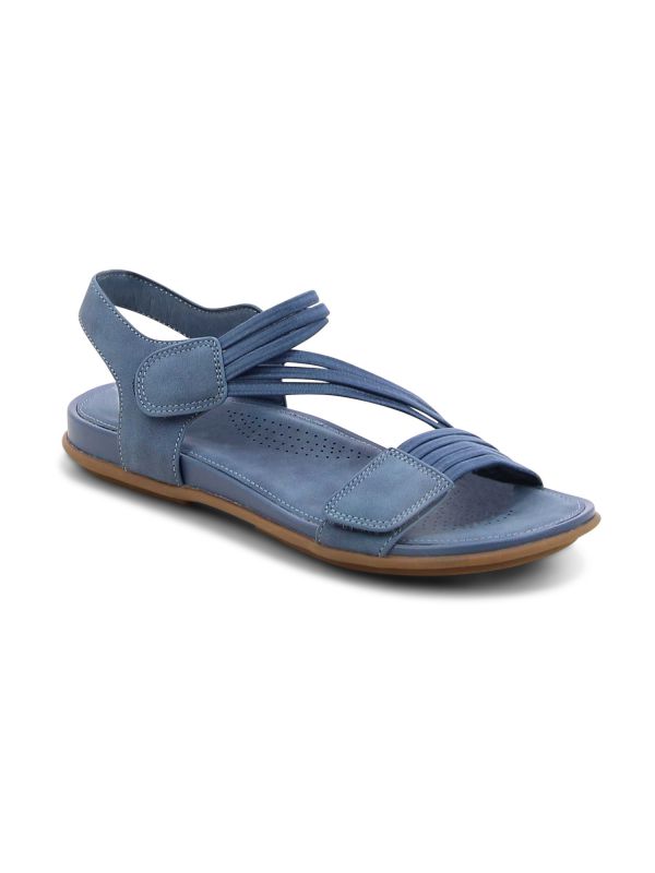 סנדלים שטוחים לנשים בעיצוב פסים